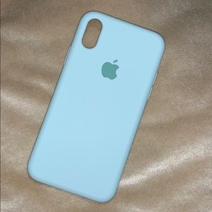 Teal Apple iPhone X/xs case